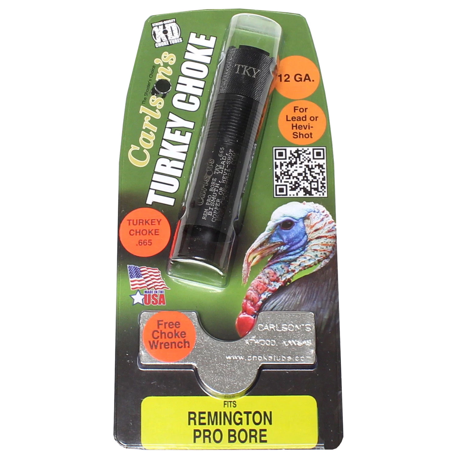 Carlson’s Choke Tubes REMINGTON PRO BORE EXTENDED TURKEY CHOKE TUBES 12GA .665 45008 - Image 2
