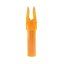 Carbon Express Arrow Nocks Launchpad Precision Nock .244 12 Pack Clear Orange 50265