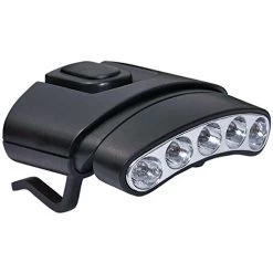 Cyclops Headlamps Orion Tilt Hat Clip Light With 1 White LED Light Head And 1 Green Led Light Head CYC-HCDT-WG