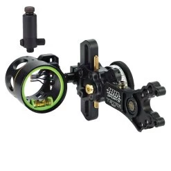 HHA Sports Bow Sight Tetra Max Dial .019 4 Pin 1 3/4″ Dia Right Hand TMX-4519 W/ Free Sight Light