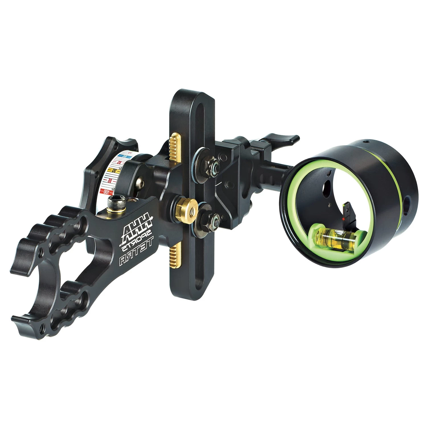 HHA Sports Bow Sight Tetra RYZ Left Hand 2 Pin .019 W/ Free Sight Light RYZ-2519-GRED LH