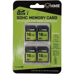 HME SD HC Memory Card 16GB 4 Pack HME-16GB4PK