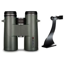 Hawke Optics Binocular Frontier ED X 10×42 Green 38412 Combo Pack W/ Tripod Adaptor (38412 & 64104)
