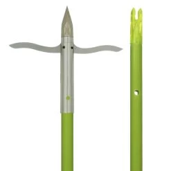Muzzy Bowfishing Arrow Iron 2-Blade W/ Chartreuse Arrow 1034