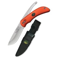 Outdoor Edge Swingblaze Double Blade Hunting Knife With Rotating Skinning & Gutting Blades, Nylon Sheath SZ-20N