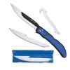 Outdoor Edge RazorFin Folding Fillet Knife With Boning-Fillet Blades, Gutting Blade Blue RFU-50C