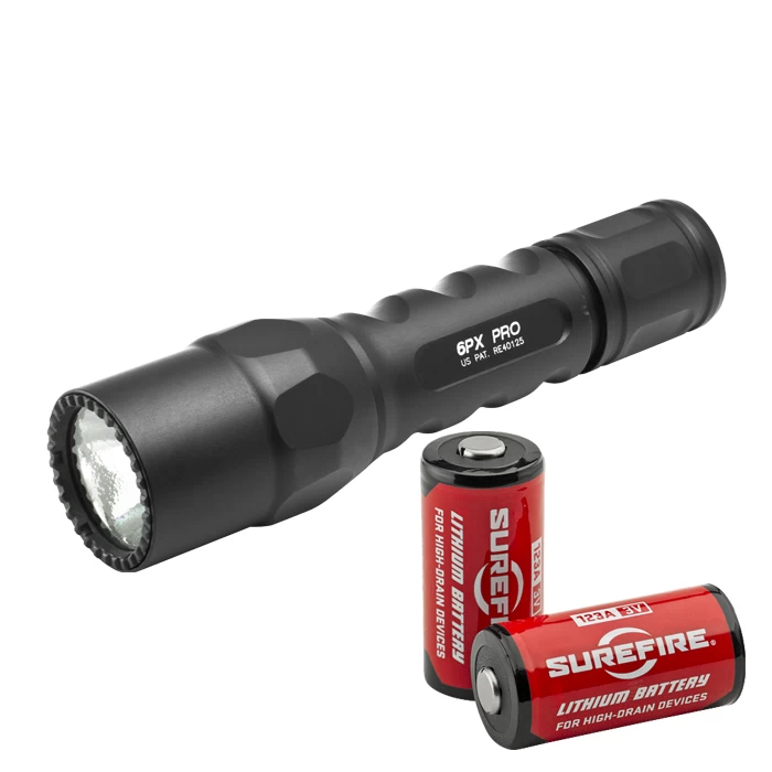 Surefire 6PX PRO Flashlight LED 600 Lumen 6PX-D-BK W/ 2 Free Batteries - Image 2