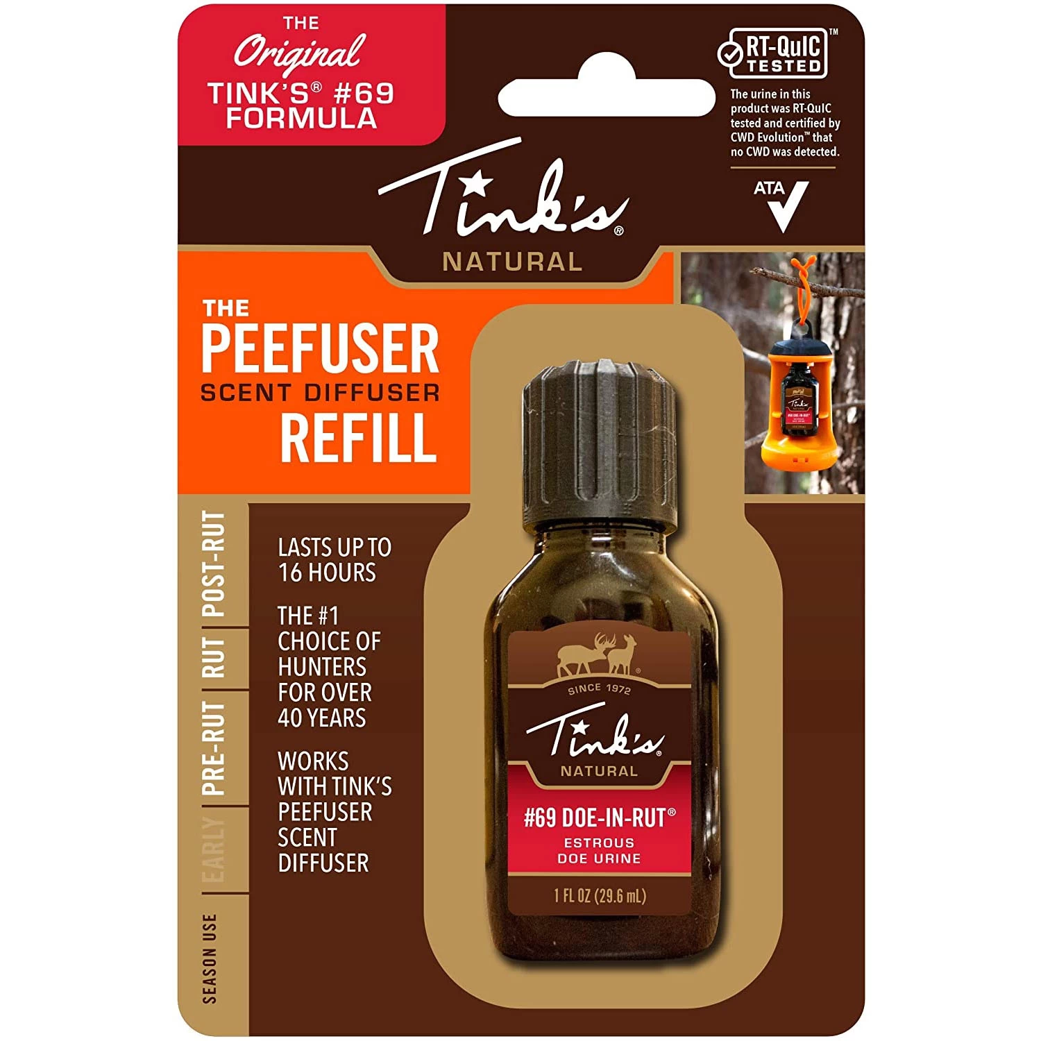 Tink’s Scents #69 Doe-In-Rut PeeFuser Scent Diffuser Refill .5oz W5887